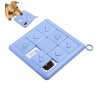 Jouet puzzle pour chien - 9 grilles amusantes anti-étouffement interactif - Jouet à friandises pour chien - pour voyage, plage, piscine, parc, cour, chambre, jardin, intérieur, extérieur, famille