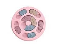 Jouet Puzzle pour Chien à Alimentation Lente - Distributeur de friandises pour Chiot - Jouet interactif pour Dressage de Chien - Améliore Le QI，Couleur Rose