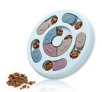 Jouet puzzle pour chien - Distributeur de friandises bleues pour l'entraînement du QI et la stimulation mentale, casse-croûte interactif pour chien pour l'exercice du cerveau et l'enrichissement