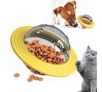Jouet puzzle pour chien - Jouet interactif distributeur de friandises | | Puzzle distributeur de nourriture en forme de soucoupe volante | Jouet interactif résistant à l'usure pour chien | Pour les
