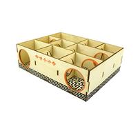Jouet puzzle pour hamster et hamster - Tube en bois - Cage à balançoire - Jouets interactifs à mâcher pour les dents de hamster - Nourriture - Cochons - Bâtons d'écureuil - Granulés