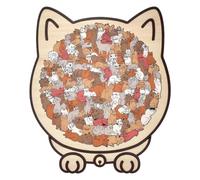 Jouet Puzzle Représentant Un Chat 135 Pièces De Société Jouet
