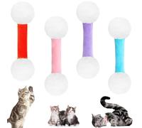 Jouet Q-Tip for Chat, Coton-Tige Géant, Bâtonnets Interactifs for Chat, Lot De 4/6 Jouets for Chat, Doux, Herbe À Chat, Cadeau for Les Amoureux des Chats, Jouet De Dentition Robuste À Mâcher(4pcs a)