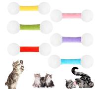 Jouet Q-Tip for Chat, Coton-Tige Géant, Bâtonnets Interactifs for Chat, Lot De 4/6 Jouets for Chat, Doux, Herbe À Chat, Cadeau for Les Amoureux des Chats, Jouet De Dentition Robuste À Mâcher(6pcs g)