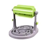 Jouet qui fuit de nourriture à rouleau cylindrique pour animaux de compagnie, mangeoire à puzzle interactive | Jouet distributeur de friandises saines à alimentation lente - Bol de jungle anti-stress,