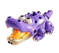 Jouet Rampant Crocodile Interactif Musical Avec Évitement D'Obstacles | Alligator Électroniques Pour Garçons Filles À La Maison En Halte-Garderie Centre D'Éveil Salon Fête Violet