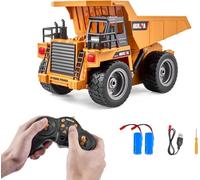Jouet RC Camion benne - Camion benne télécommandé 1:18 - 9-canaux Dumper Laster - idéal pour les enfants