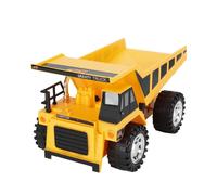 Jouet Rc Pour Enfant, Voiture D'Ingénierie À 4 Roues, Modèle De Contrôle De Fil, Apprentissage Préscolaire, Camions, Bulldozer, Jaune