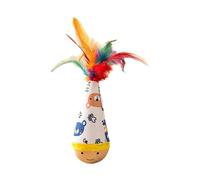 Jouet rebondissant, ensemble d'activités de chasse féline, dispositif de jeu interactif à mouvement à ressort, entraîneur de mouvement sans plumes, outil de jeu de fiançailles pour chat, accessoire de