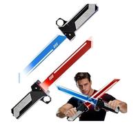 Jouet rétractable enfichable, jouet rétractable activé par le mouvement, extensible avec une balançoire, LED bicolore, poignées connectables, cadeau prêt pour les fans de Star Wars