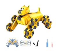 Jouet robot de chien, chien robotique - Chien rechargeable avec télécommande - Animaux de compagnie électroniques, jouets de voiture RC, animaux robotiques, chiot d'escalade électrique pour les et les