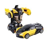 Jouet Robot Déformée - Voiture Télécommandée Robot, Voiture Jouet Transformable Garçon, Figurine Ŕobot 2 En 1 Avec Inertie | Transformation Par Bouton Et Collision - Ĵouet Éducatif Et Ornement Décora
