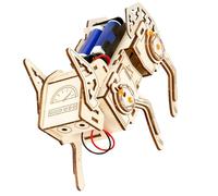 Jouet robot interactif en bois pour chien, modèle de chien robot pour, construisez votre propre machine à 4 pattes avec ensemble de robots en bois de science vocale