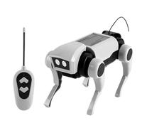 Jouet robot pour chien RC - Compagnon électronique intelligent pour chiot, animal de compagnie interactif réactif aux gestes avec lumières musicales et télécommande pour les activités d'apprentissage