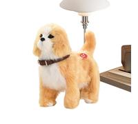 Jouet robot pour chiot - Chien en peluche réaliste qui marche, animal de compagnie interactif qui aboie | Cadeau de compagnon Animal intelligent éducatif pour , adolescents, garçons et filles,