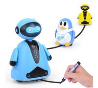 Jouet Robot Pour Enfants, Stylo Magique, Modèle De Jouet Pour Enfants, Le Pingouin Peut Marcher Avec Les Voitures Électriques À Induction
