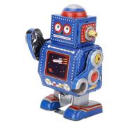 Jouet Robot Vintage à Remonter, Jouet en Fer fabriqué à la Main pour café, Bar, Restaurant, avec Fonction de Décoration Unique, pour la Famille et Les Amis (Blue)
