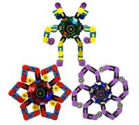 Jouet Rotatif À Doigts Lumineux, Décompression, Transformable, Robot Pour Le Soulagement Du Stress Et De L'anxiété, Mécanique Innovante