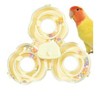 Jouet rotatif d'exercice pour oiseaux, cage à perroquet, roue d'exercice gris africain, jouet à mâcher conure, rotation à vitesse réglable, jouet à mâcher pivotant pour oiseaux
