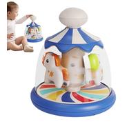 Jouet Rotatif - Jouet À Presser Et À Faire Tourner, Adorable Carrousel D'activités À Effet De Cause Rotatif Coloré, Jouets Interactifs | 6,1 Pouces, Jouets Tumble Top Spinner Pour De 2 À 4 Ans