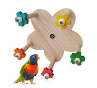 Jouet rotatif pour oiseaux - Perchoir rond rotatif pour oiseaux - Jouet pour oiseaux dans des cages pour calopsittes, poules, hamsters, gerbilles, perruches et perroquets
