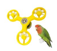 Jouet rotatif pour perroquet, accessoire de cage rotatif, roue de jouet interactif, kit pour le bien-être mental, fonction de réduction de l'ennui, perruches, calopsittes conures, fixation de cage