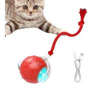 Jouet roulant pour chat, balle interactive pour chat - Boule interactive lumineuse pour gazouillant | Balle anti-Stress pour animaux de compagnie, jouet mobile automatique, pour chats d'intérieur