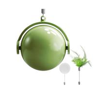 Jouet roulant pour chats | Jouet automatique avec évasion intelligente des obstacles - Boule active avec plumes pour chats, animaux domestiques, chiens, intérieur et extérieur
