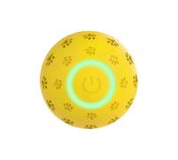 Jouet Roulant pour Chiot, Construction ETPU résistante à, Yellow | Balle rechargeable, ETPU résistante à la mastication, pour en intérieur et en extérieur, favorise l ' activité