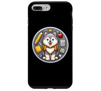 Jouet russe pour la rentrée scolaire, chien, garçon, fille, propriétaire, étudiant et enfant Coque pour iPhone 7 Plus/8 Plus