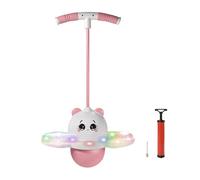 Jouet Sautant Panda - Balle LED Multicolore Lumineuse, Poignée Équilibre Ergonomique Stable, Antiglisse Sécurité Optimale, Divertissement Actif Coordination Motrice, Forme Animal Douce | Jeux