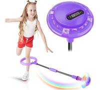 Jouet sauteur, Anneau de Saut de Cheville Pliable Flash pour Les Enfants de 6-12 Ans