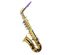 Jouet Saxophone - 8 Touches Colorées Instrument de Musique Simulé, Saxophone Trompette, Instruments à Souffle, Lecteur de Musique à Souffler Débutant | Jouets Éducatifs M