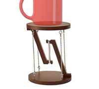 Jouet scientifique de lévitation - Figurine flottante en bois sur le thème scientifique | Décoration de bureau anti-stress | Objet éducatif visuel | Utilisation intérieure de la pièce d'angle de table