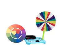 Jouet scientifique de roue de couleur pour l'apprentissage de l'optique | Outil de démonstration en ctivité d'entraînement des apprenants, fournitures de cours portables pour l'école à la