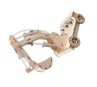 Jouet scientifique en bois à toucher - Assemblage - Pelle hydraulique - Modèle pour enfants - Jouet scientifique éducatif - Matériel d'enseignement physique - Génie civil