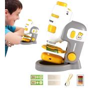 Jouet Scientifique pour - Kit de Microscope éducatif portatif Comprenant Une lumière LED, Un Outil de grossissement alimenté par Batterie, Un Dispositif de découverte Portable | Instrument d'a