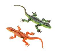 Jouet scientifique - Reptile - Modèle à changement de couleur - 2 pièces - Caméléon réaliste pour expériences - Décoration de chambre d'enfant - Kit d'apprentissage - Animaux du monde - En