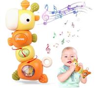 Jouet Sensoriel 4 en 1 Pour Bébé-Montessori Dentition Jouet Bebe de 0 3 6 9 12 18 Mois Nouveaux-Nés-Cadeau Naissance Garcon