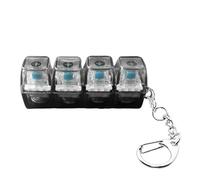 Jouet sensoriel à 4 touches avec lumière, jouets anti-stress à commande par bouton, jouets de décompression Fidget Clicker pour clavier, soulagement du stress pour passer le temps, pour adultes