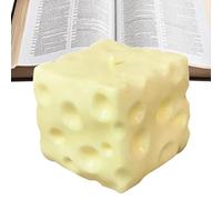 Jouet Sensoriel À Presser | Compagnon De Détente Mignon pour Les Âges | Jouet à Presser en Forme de Cube de Fromage | pour garçons Filles étudiants Adultes Classe Maison dortoir Trajet Voyage école