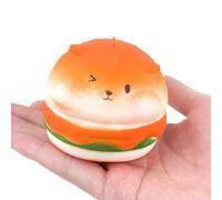 Jouet Sensoriel Anti-Stress à Lent en Forme de Hamburger pour Détente et Cadeaux Fête ,Jouets Presser Soulagement du Stress Femmes Hommes Adultes Garçons Filles