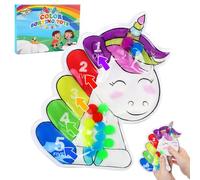Jouet Sensoriel Anti Stress pour Enfants, Jouet Montessori de Tri des Couleurs, Fleur Jeu Éducatifs de Correspondance des Couleurs Jouet de Voyage pour Préscolaire Tout-Petits 3 4 5 Ans