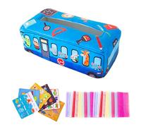 Jouet sensoriel boîte à mouchoirs - Jeu pour les nourrissons et les tout-petits - Écharpes douces et couvertures froissées pour les tout-petits, développement éducatif et sensoriel, cadeau pour bébés