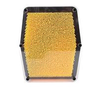 Jouet Sensoriel de Tableau d'art D'épingle 3D de Bricolage, Sculpture d'art D'épingle Jaune de Soulagement de Stress avec Diverses Formes et Objets pour Le Soulagement de