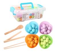 Jouet Sensoriel de Tri par Couleurs - Jeu de Perles sur Plateau Éducatif pour Cadeaux de Noël et Remplissage de Bas | Jeux d'Association de Couleurs | pour Noël, les Garçons et les Filles, Pâques, le