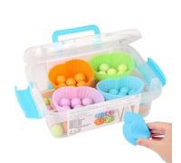 Jouet Sensoriel de Tri par Couleurs - Jeu de Perles sur Plateau Éducatif pour Cadeaux de Noël et Remplissage de Bas | Jeux de Tri et de Classement | pour Garçons et Filles, Noël, Pâques, Voyage, Anniv