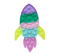 Jouet Sensoriel En Silicone Pour Enfants, Bateau De Fusée, Fidget Bubble, Anti-Stress, Nouveauté, Cadeau Pour Se Détendre
