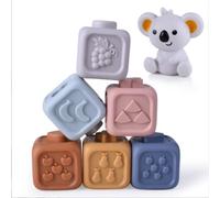 Jouet Sensoriel Eveil - Jeux Educatif Montessori - Cube D'activité Bébé Module Motricité - Cadeau De Bain Et Dentition Pour Bébé
