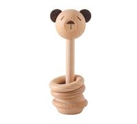Jouet sensoriel hochet, hochets en bois pour tout-petit,Anneau hochets anneau de dentition jouet à saisir | Jouets Montessori de modélisation d'animaux de dessin animé pour la journée des, les annive